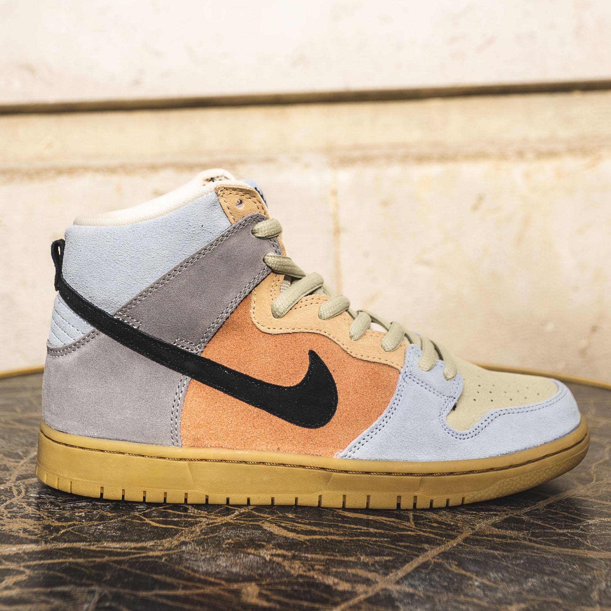 nike sb dunk high femme beige