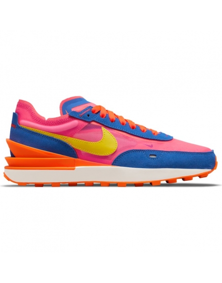 NIKE WAFFLE ONE BRIGHT CITRON-HYPER PINK