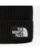 THE NORTH FACE LOGO BOX CUFFED BEANIE TNF BLACK