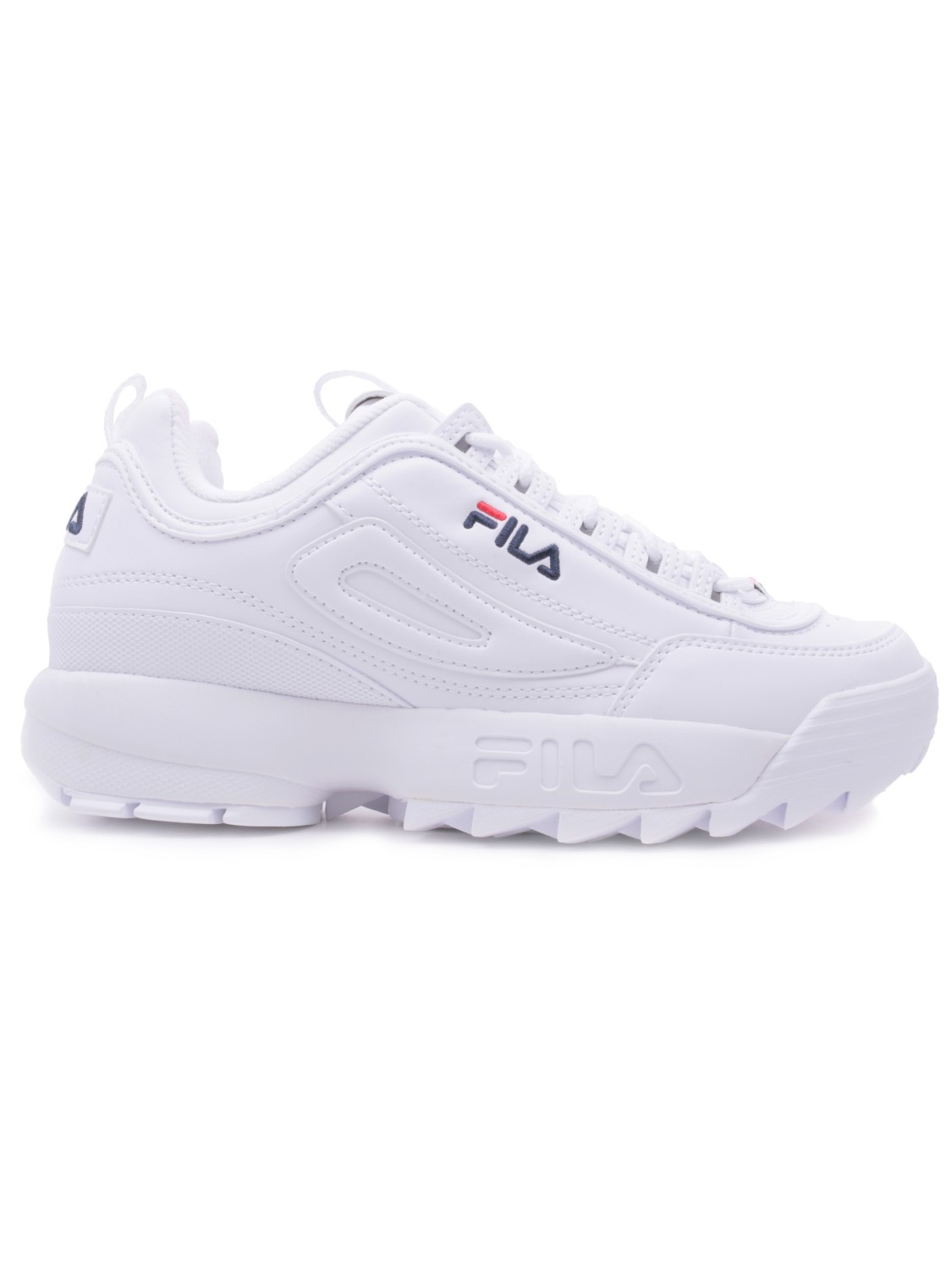 fila disruptor low bianche